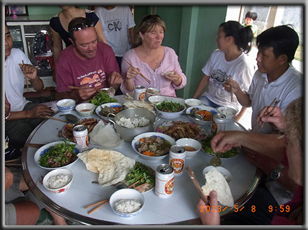 Vietnam Motorbike Tours - lunch